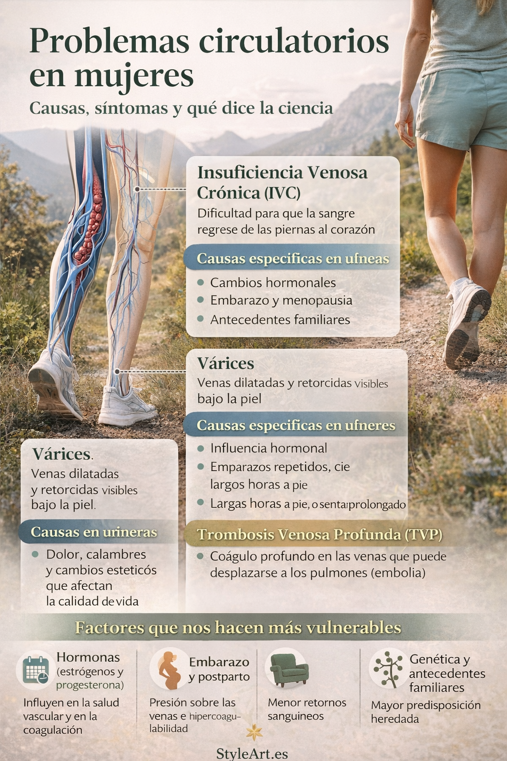 Problemas circulatorios en mujeres